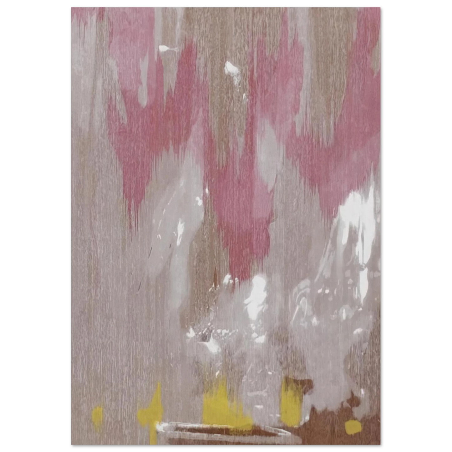 Helen Frankenthaler - Tales of Genji IV - 1998 Wall art - 15x20 cm / 6x8 inches - Premium Wooden Framed Poster With Fine Art Paper - White frame