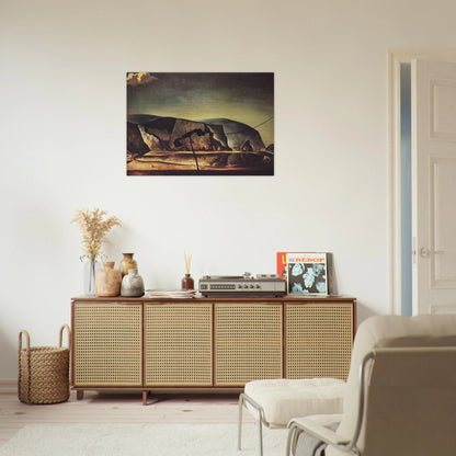 MOUNTAIN LAKE - Salvador Dali Brushed Aluminum Print - 70x100 cm / 28x40 inches | Salvador Dali Aluminum Print | Salvador Dali Prints