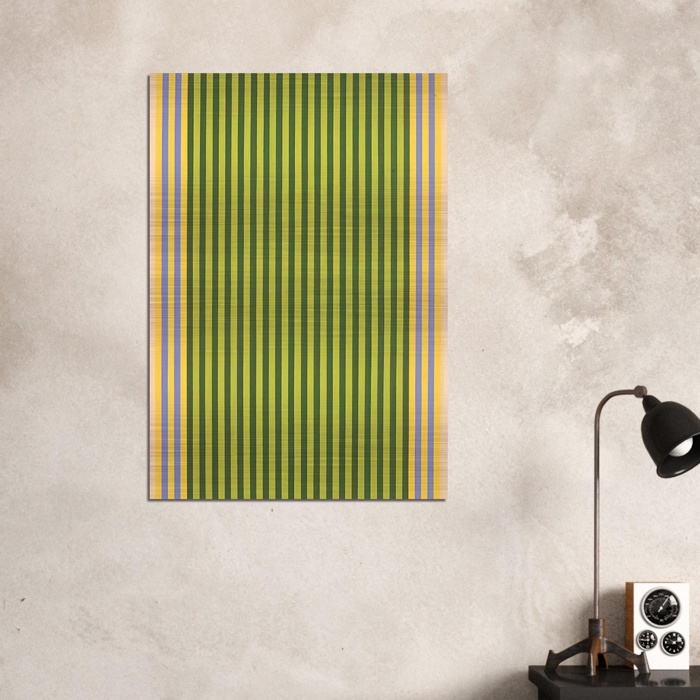 LimelightSounds of Grass - 1960 - Gene Davis Brushed Aluminum Print - 70x100 cm / 28x40 inches | Gene Davis Aluminum Print | Gene Davis Prints