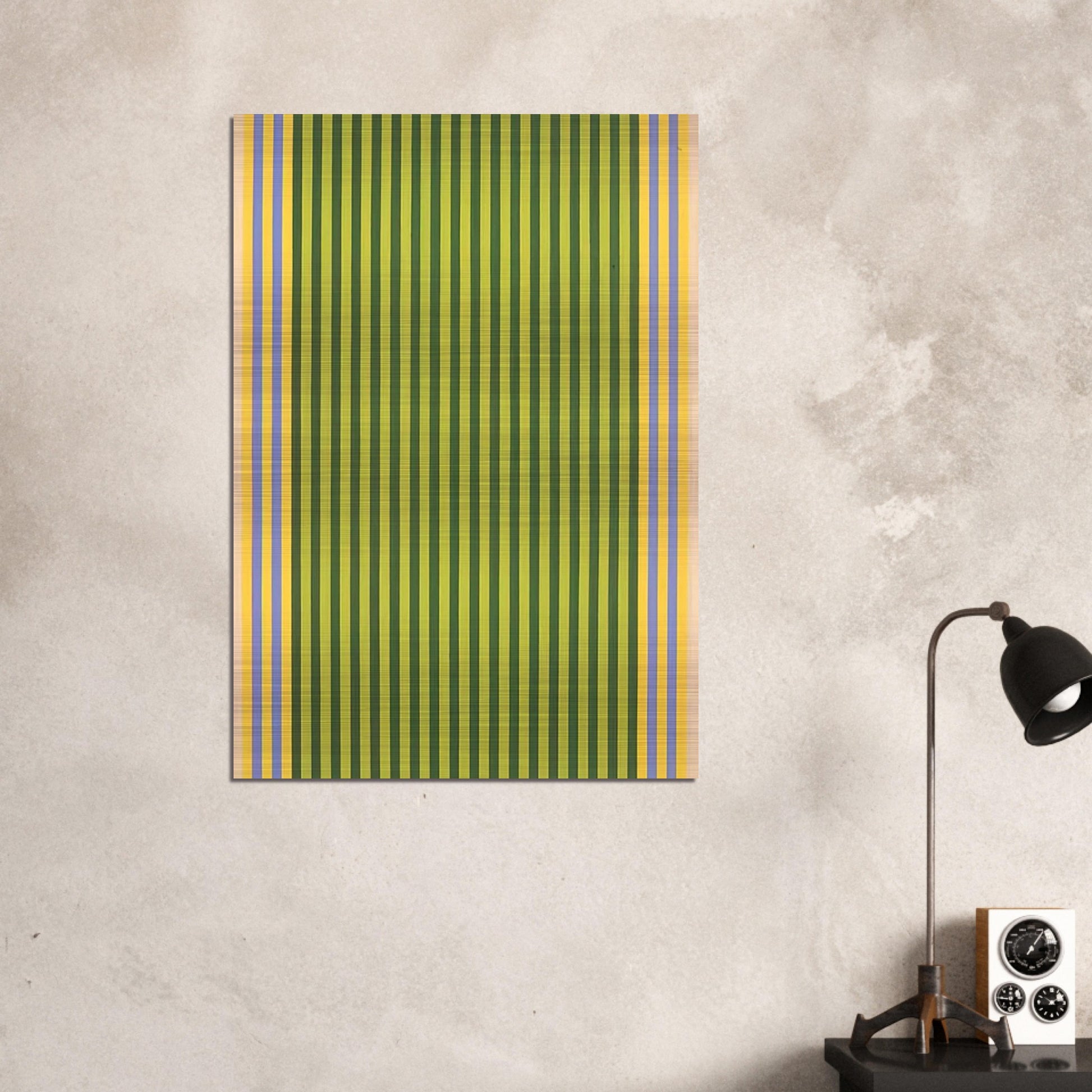 LimelightSounds of Grass - 1960 - Gene Davis Brushed Aluminum Print - 70x100 cm / 28x40 inches | Gene Davis Aluminum Print | Gene Davis Prints