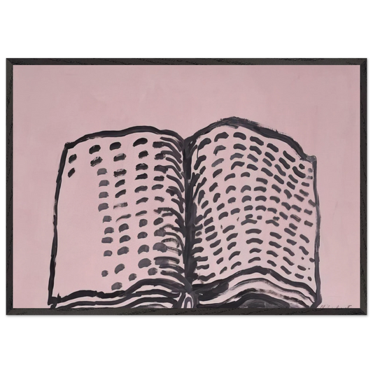 UNTITLED BOOK - Philip Guston 70x100 cm / 28x40 inches Framed Art Print – Black Wooden Frame
