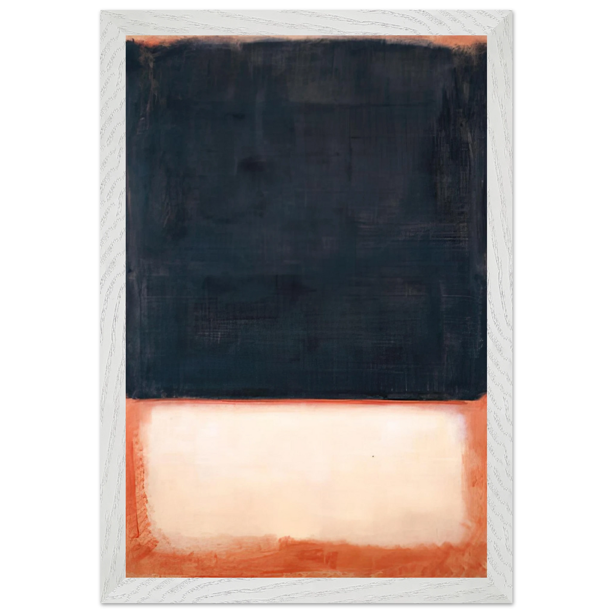 Mark Rothko - No. 7 Dark Over Light - 1954 Wall Art - 60x80 cm / 24x32 inches - Premium Wooden Framed Poster With Fine Art Paper-canvas - Wood frame
