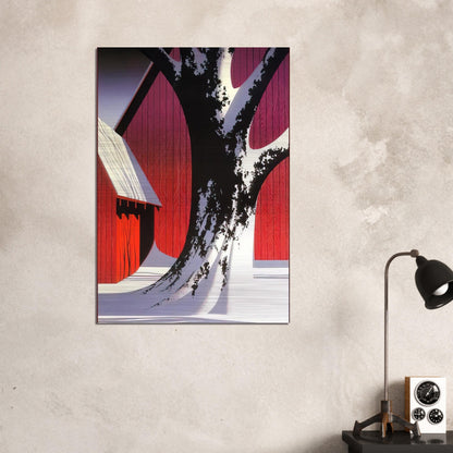 Ruby - Eyvind Earle Brushed Aluminum Print - 70x100 cm / 28x40 inches | Eyvind Earle Aluminum Print | Eyvind Earle Prints