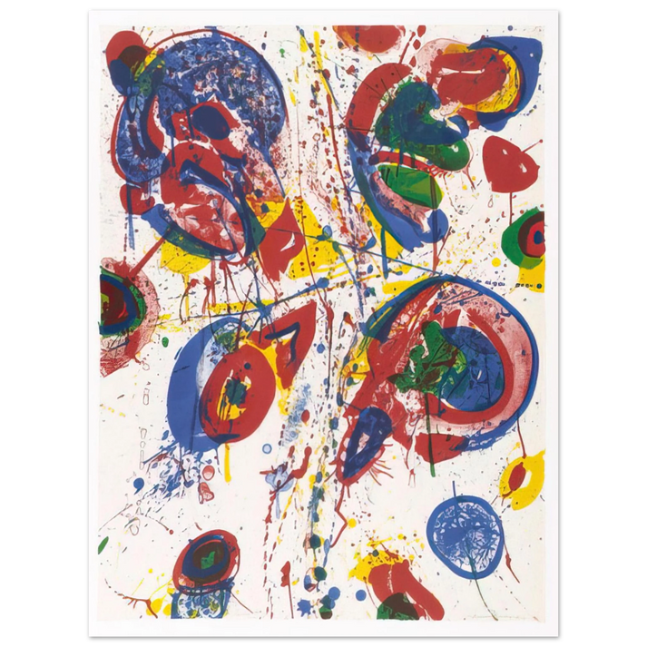 Sam Francis - Bright Nothing  75x100 cm / 30x40inches Fine Art Poster