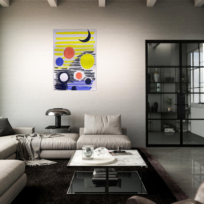7 CIRCLES ABSTRACT 1966 - Alexander Calder Brushed Aluminum Print - 70x100 cm / 28x40 inches | Alexander Calder Aluminum Print | Alexander Calder Prints