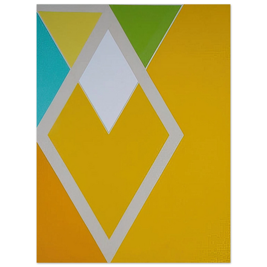 Larry Zox - Temple Swift from the Diamond Drill series - Hard Edge Painting  75x100 cm / 30x40inches Fine Art Poster
