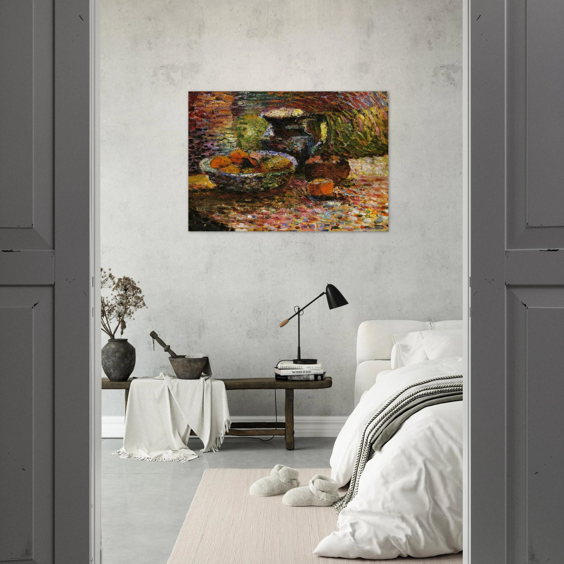 STILL LIFE WITH PITCHER AND FRUIT - Henri Matisse Brushed Aluminum Print - 70x100 cm / 28x40 inches | Henri Matisse Aluminum Print | Henri Matisse Prints