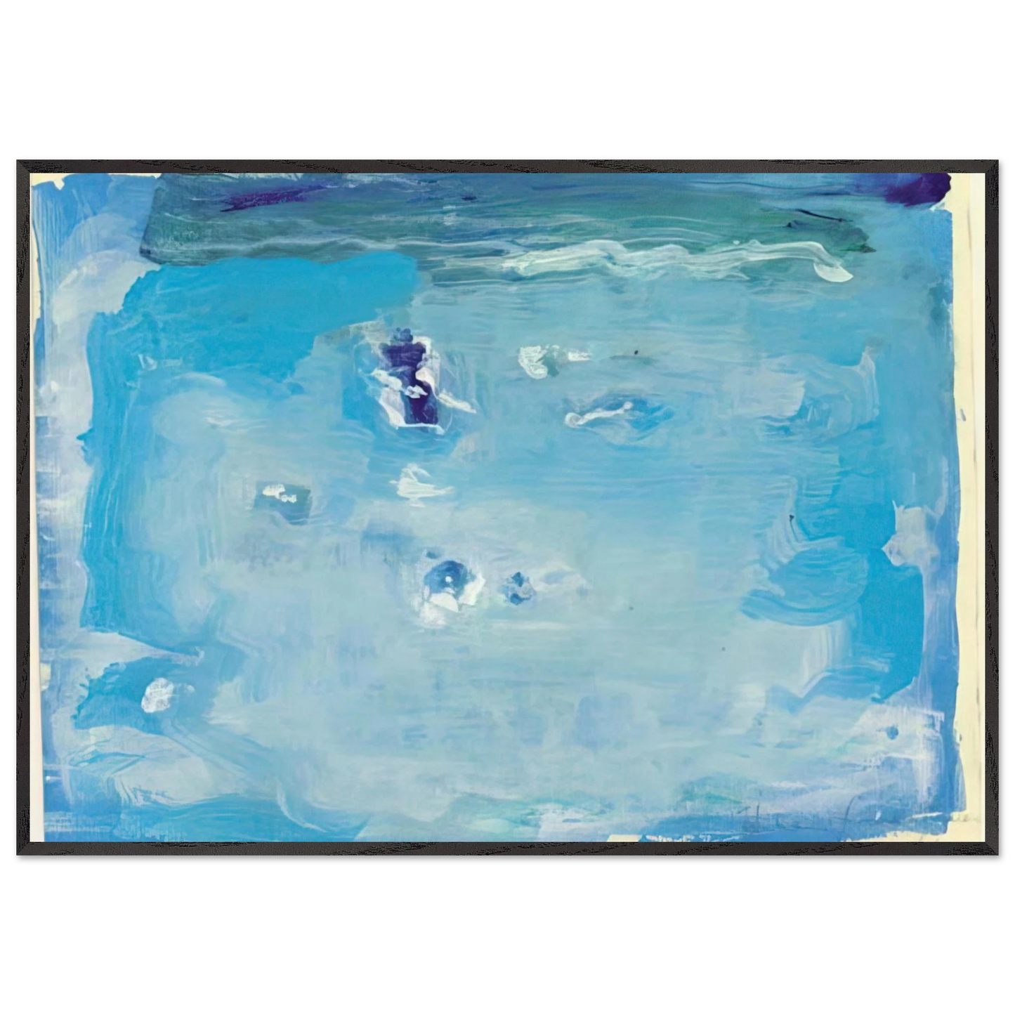 Helen Frankenthaler - Untitled - Color Field Painting, Lyrical Abstraction Wall art - 28x43  cm / XL (11x17 inches) - Fine Art Poster-canvas - -