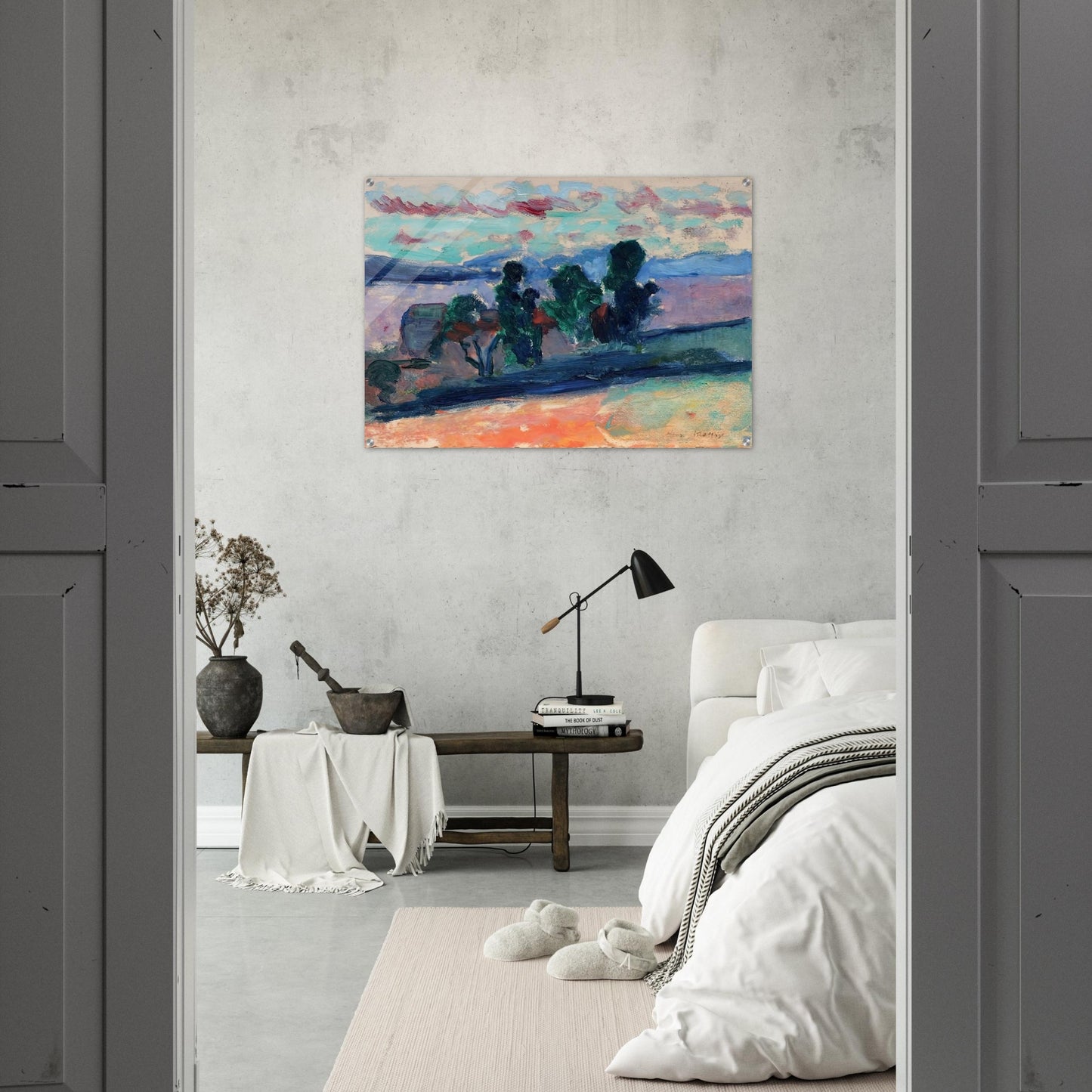 PAYSAGE DE SAINT TROPEZ AU CREPUSCULE 1904 - Henri Matisse Acrylic Print - 70x100 cm / 28x40″ inches | Henri Matisse Wall Art | Henri Matisse Prints