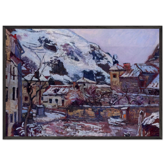 Saint-Julien-des-Chazes - 1895 - Armand Guillaumin 70x100 cm / 28x40 inches Framed Art Print – Black Wooden Frame