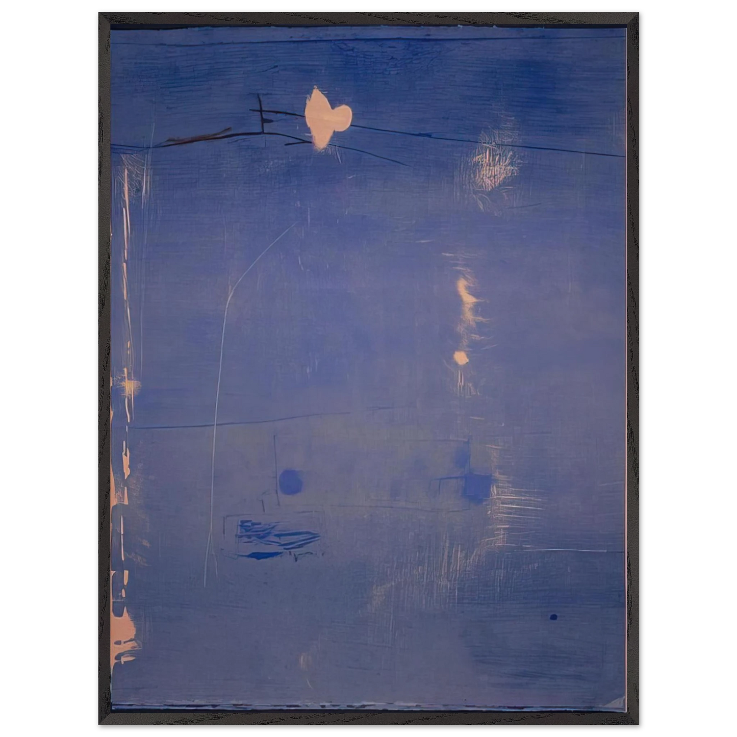 Helen Frankenthaler - Cameo - 1980 Wall art - 30x40 cm / 12x16 inches - Premium Wooden Framed Poster With Fine Art Paper-canvas - White frame