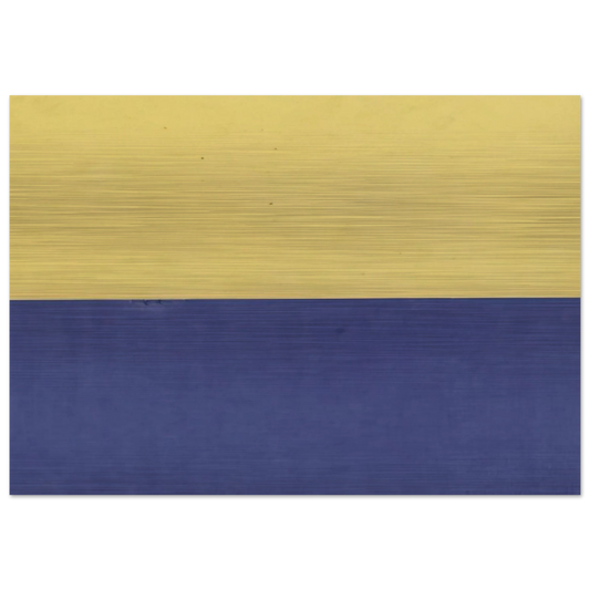 Yellow and Blue - Ellsworth Kelly Brushed Aluminum Print - 70x100 cm / 28x40 inches | Ellsworth Kelly Aluminum Print | Ellsworth Kelly Prints