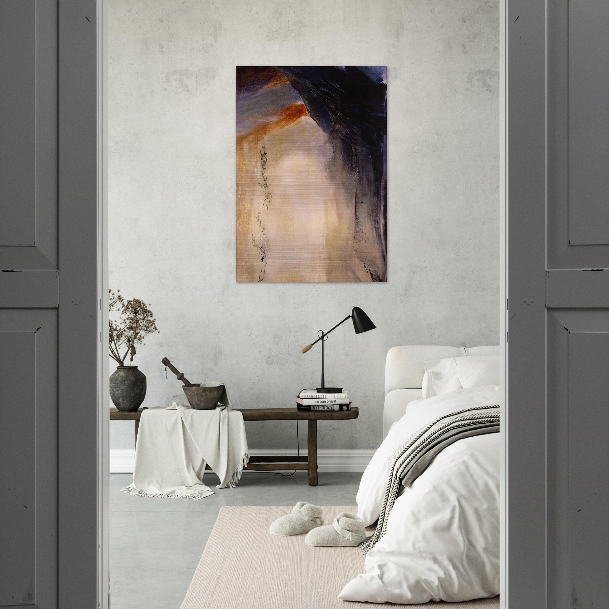 21 08 1995 1995 - Zao Wou-Ki Brushed Aluminum Print - 70x100 cm / 28x40 inches | Zao Wou-Ki Aluminum Print | Zao Wou-Ki Prints