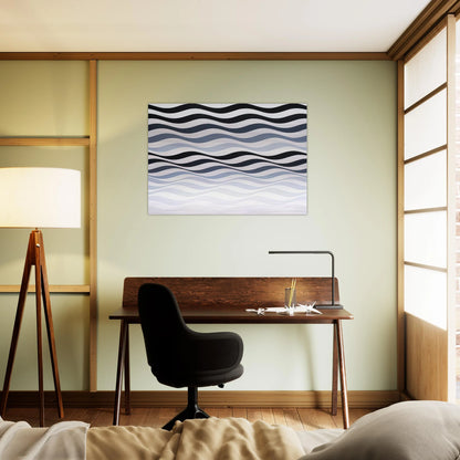 ARREST 3 1965 - Bridget Riley Brushed Aluminum Print - 70x100 cm / 28x40 inches | Bridget Riley Aluminum Print | Bridget Riley Prints