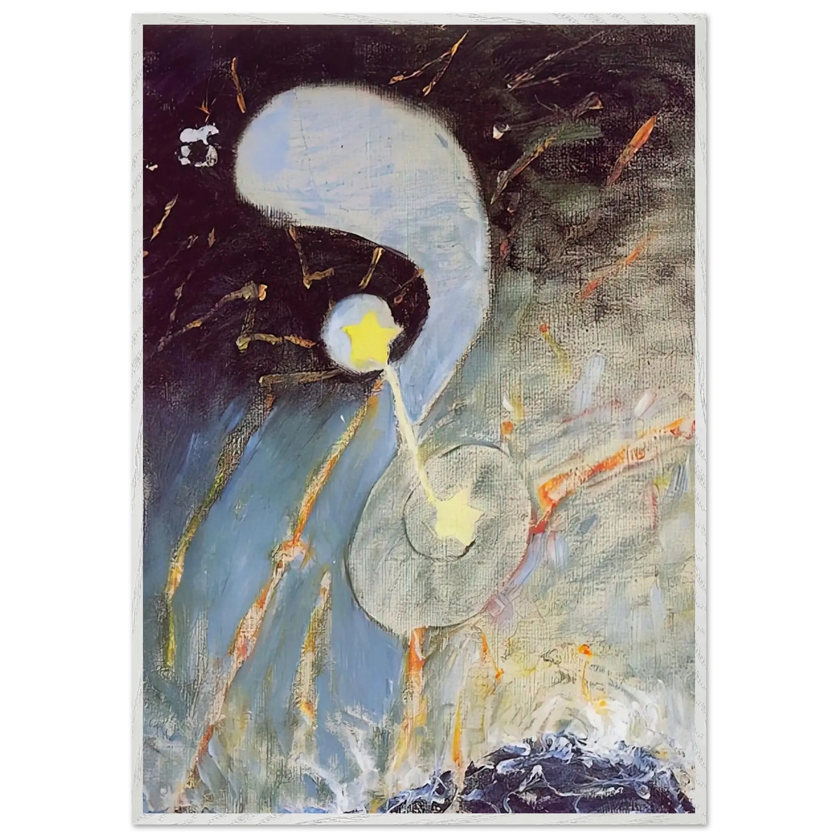 Hilma af Klint - CHAOS NR 2 1906 Wall art - A3 (29.7 x 42  cm) - Premium Wooden Framed Poster With Fine Art Paper - Wood frame