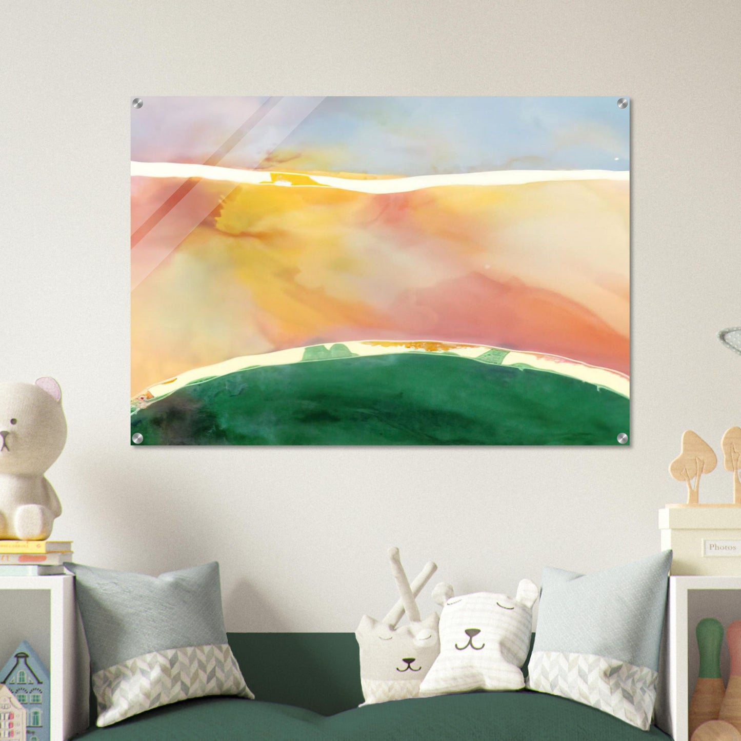 Bay Breeze - 1969 - Ronnie Landfield Acrylic Print - 70x100 cm / 28x40″ inches