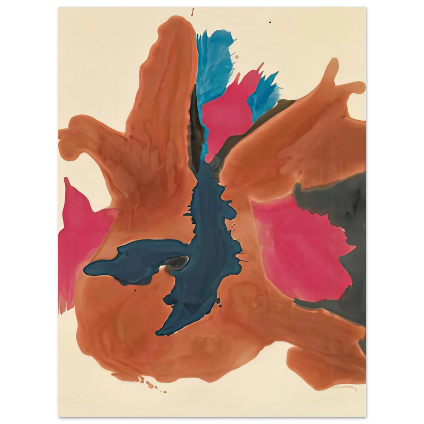 Helen Frankenthaler - Pink Lady, 1963- Wall Art - 21x29.7 cm / 8x12" - Fine Art Poster-canvas - -
