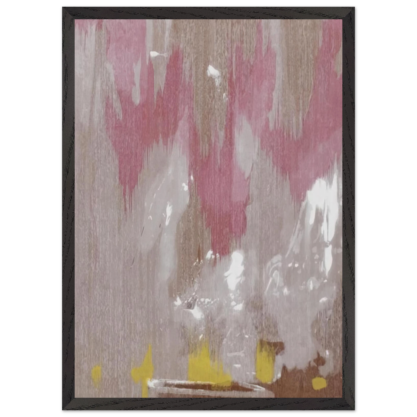 Helen Frankenthaler - Tales of Genji IV - 1998 Wall art - 30x45 cm / 12x18 inches - Premium Wooden Framed Poster With Fine Art Paper-canvas - Black frame