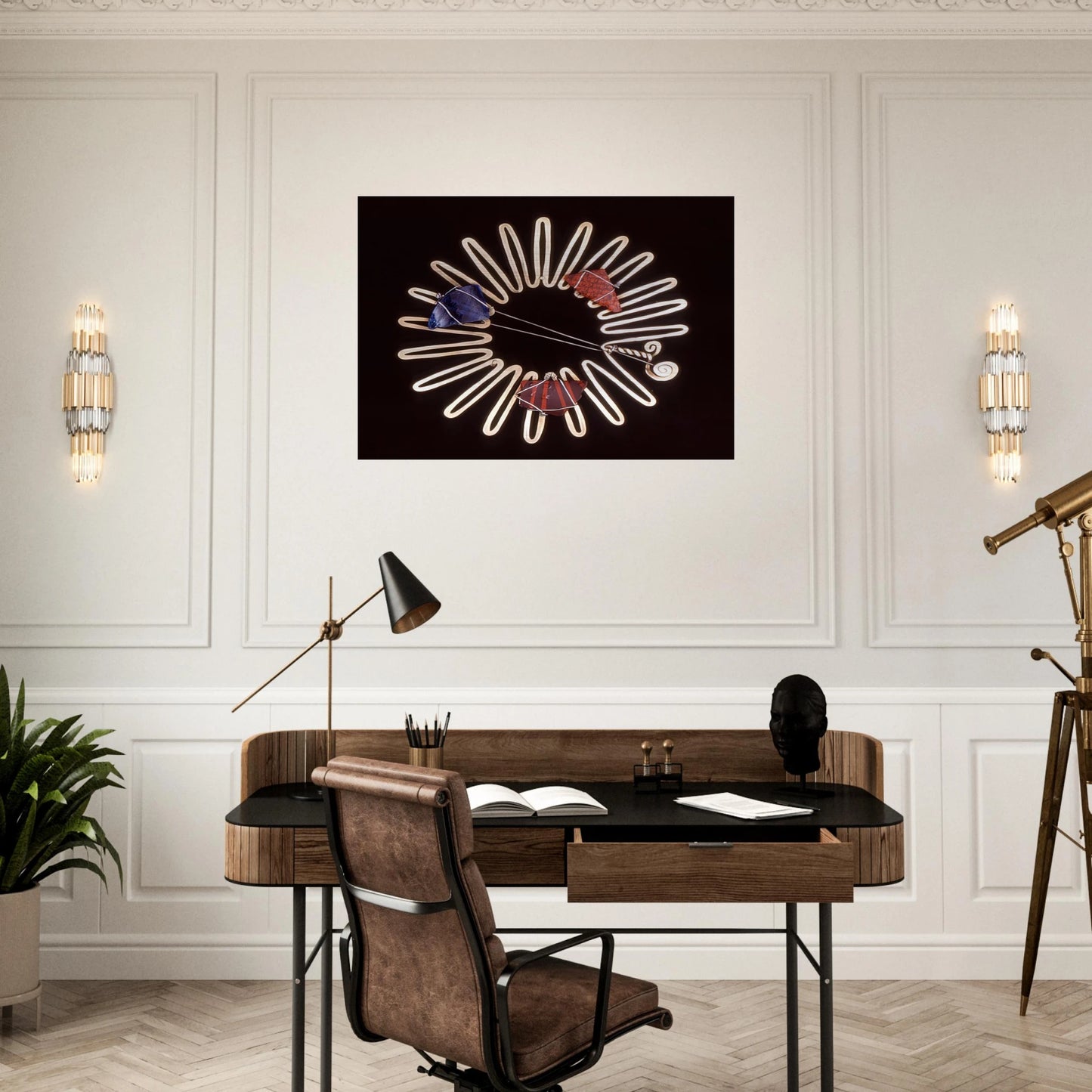 BROOCH 1938 - Alexander Calder Brushed Aluminum Print - 70x100 cm / 28x40 inches | Alexander Calder Aluminum Print | Alexander Calder Prints