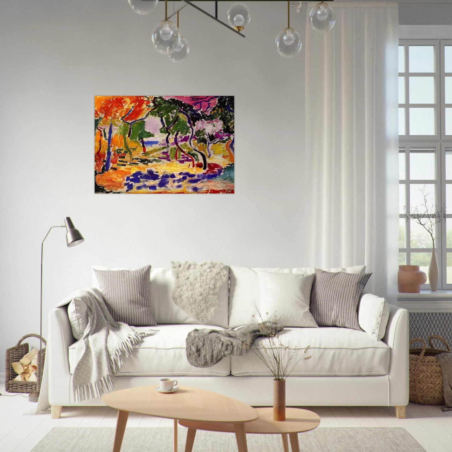 COUNTRYSIDE AT COLLIOURE 1905 - Henri Matisse Brushed Aluminum Print - 70x100 cm / 28x40 inches | Henri Matisse Aluminum Print | Henri Matisse Prints