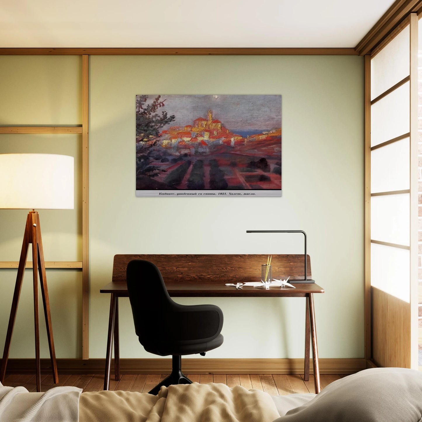 CADAQUES SEEN FROM BEHIND - Salvador Dali Brushed Aluminum Print - 70x100 cm / 28x40 inches | Salvador Dali Aluminum Print | Salvador Dali Prints