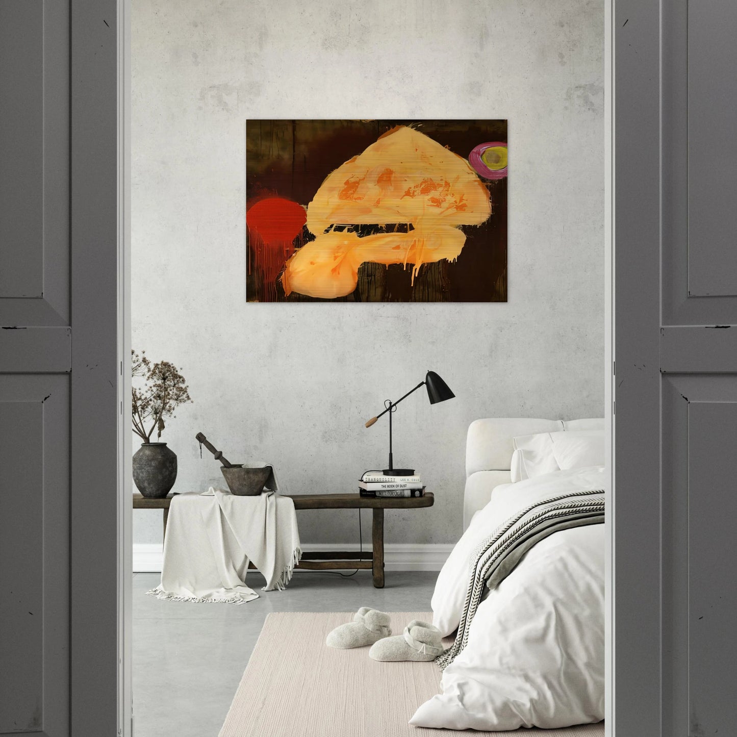 Quas 23.1.86 - 1986 - John Hoyland Brushed Aluminum Print - 70x100 cm / 28x40 inches | John Hoyland Aluminum Print | John Hoyland Prints