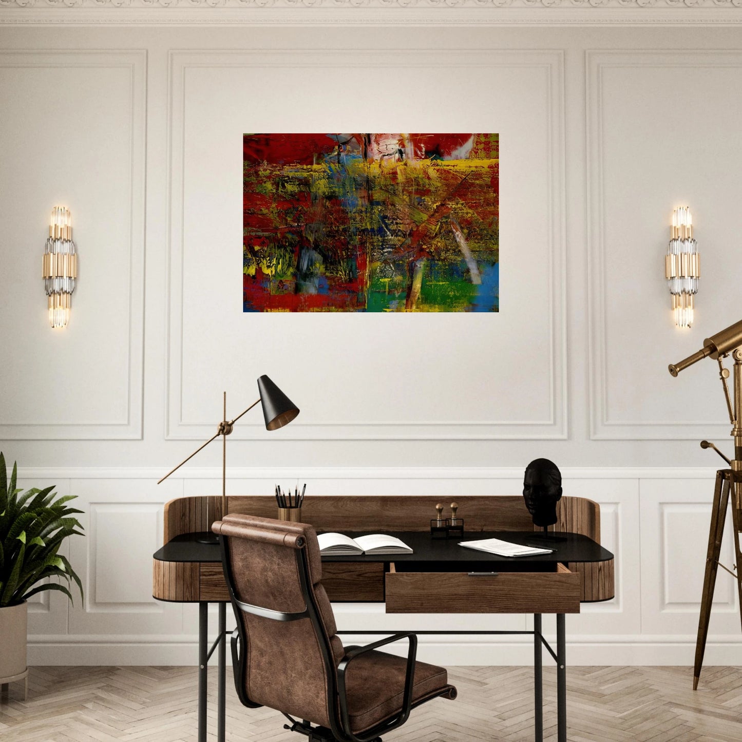 MEDIATION - Gerhard Richter Brushed Aluminum Print - 70x100 cm / 28x40 inches | Gerhard Richter Aluminum Print | Gerhard Richter Prints