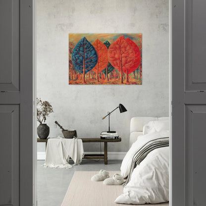 THE FIRE 1943 - Rene Magritte Brushed Aluminum Print - 70x100 cm / 28x40 inches | Rene Magritte Aluminum Print | Rene Magritte Prints