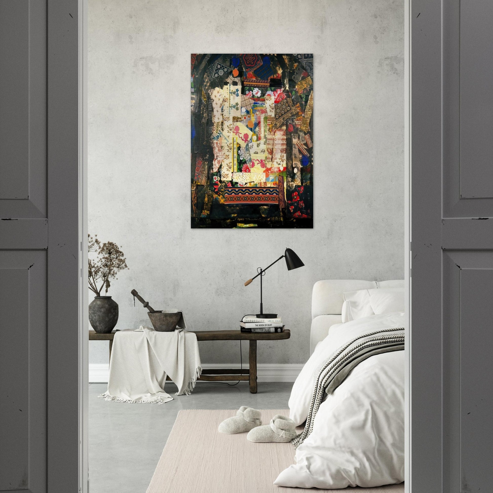 Window on Montana - PD Pattern and Decoration - Miriam Schapiro Brushed Aluminum Print - 70x100 cm / 28x40 inches | Miriam Schapiro Aluminum Print | Miriam Schapiro Prints