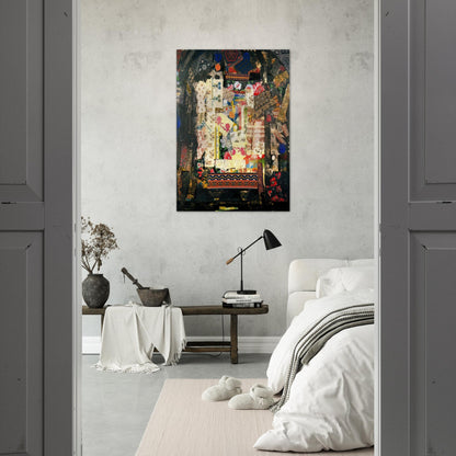 Window on Montana - PD Pattern and Decoration - Miriam Schapiro Brushed Aluminum Print - 70x100 cm / 28x40 inches | Miriam Schapiro Aluminum Print | Miriam Schapiro Prints
