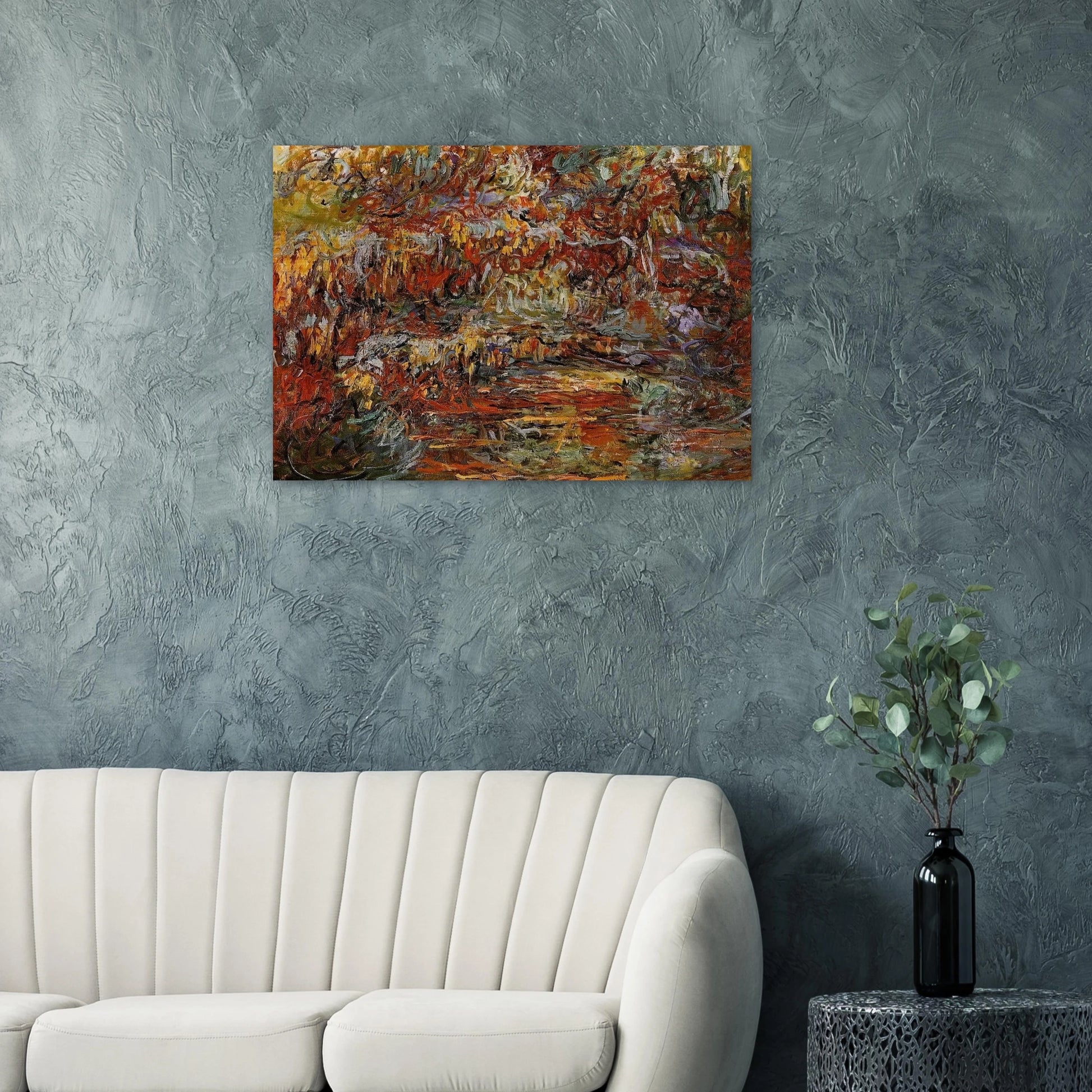 The Japanese Bridge 8 - claude monet Brushed Aluminum Print - 70x100 cm / 28x40 inches | claude monet Aluminum Print | claude monet Prints