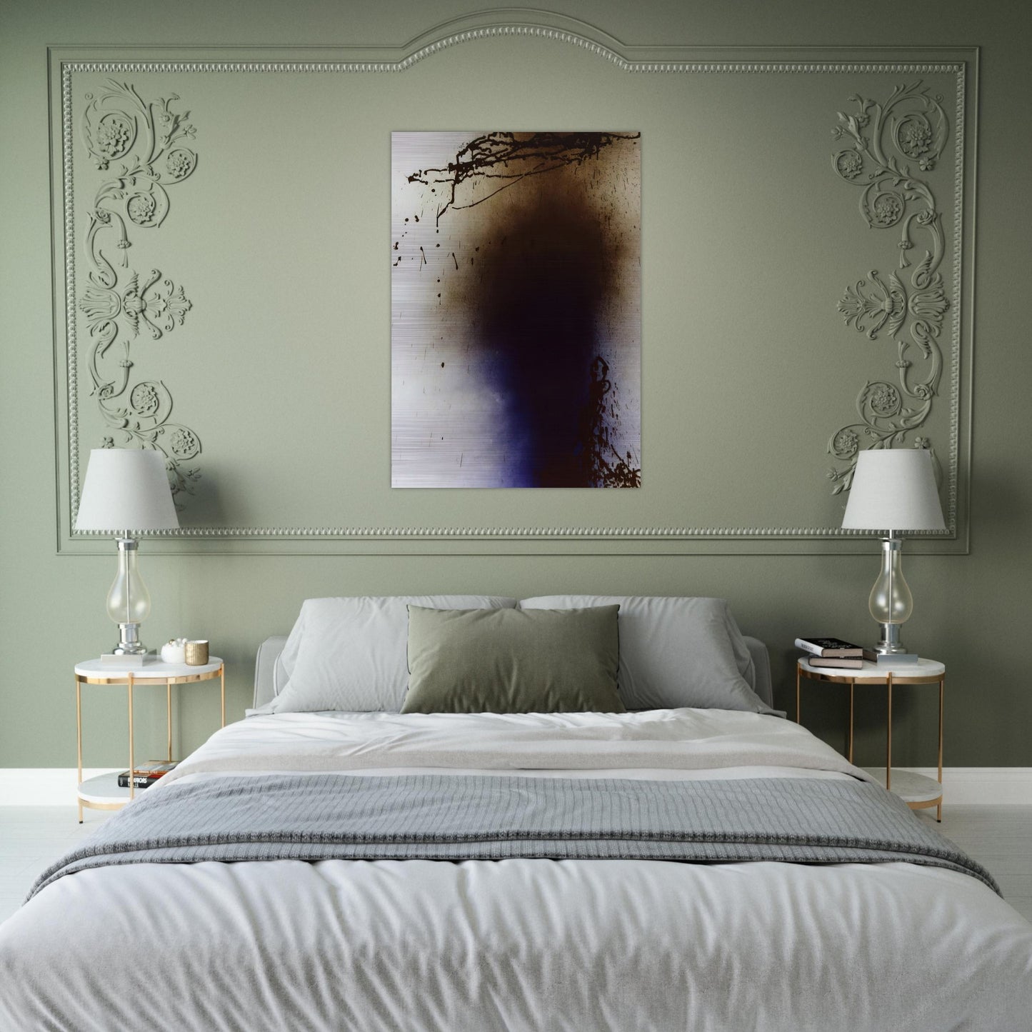 Untitled T1989-U11 - 1989 - Hans Hartung Brushed Aluminum Print - 70x100 cm / 28x40 inches | Hans Hartung Aluminum Print | Hans Hartung Prints