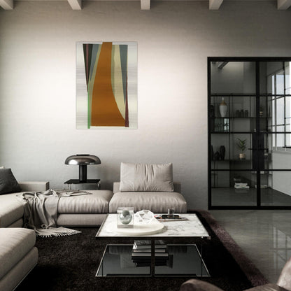 Untitled - Lyrical Abstraction - Larry Zox Brushed Aluminum Print - 70x100 cm / 28x40 inches | Larry Zox Aluminum Print | Larry Zox Prints
