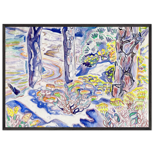Walter Anderson N2 - Walter Inglis Anderson 70x100 cm / 28x40 inches Framed Art Print – Black Wooden Frame | Walter Anderson Prints