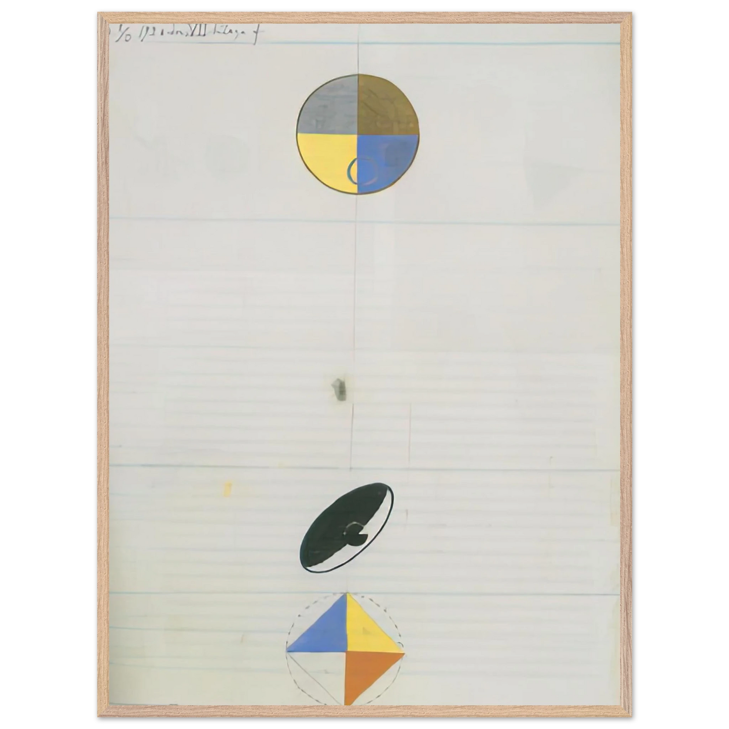Hilma af Klint - SERIES NO VII NO 3F 1920 Wall art - 60x80 cm / 24x32 inches - Fine Art Poster - -