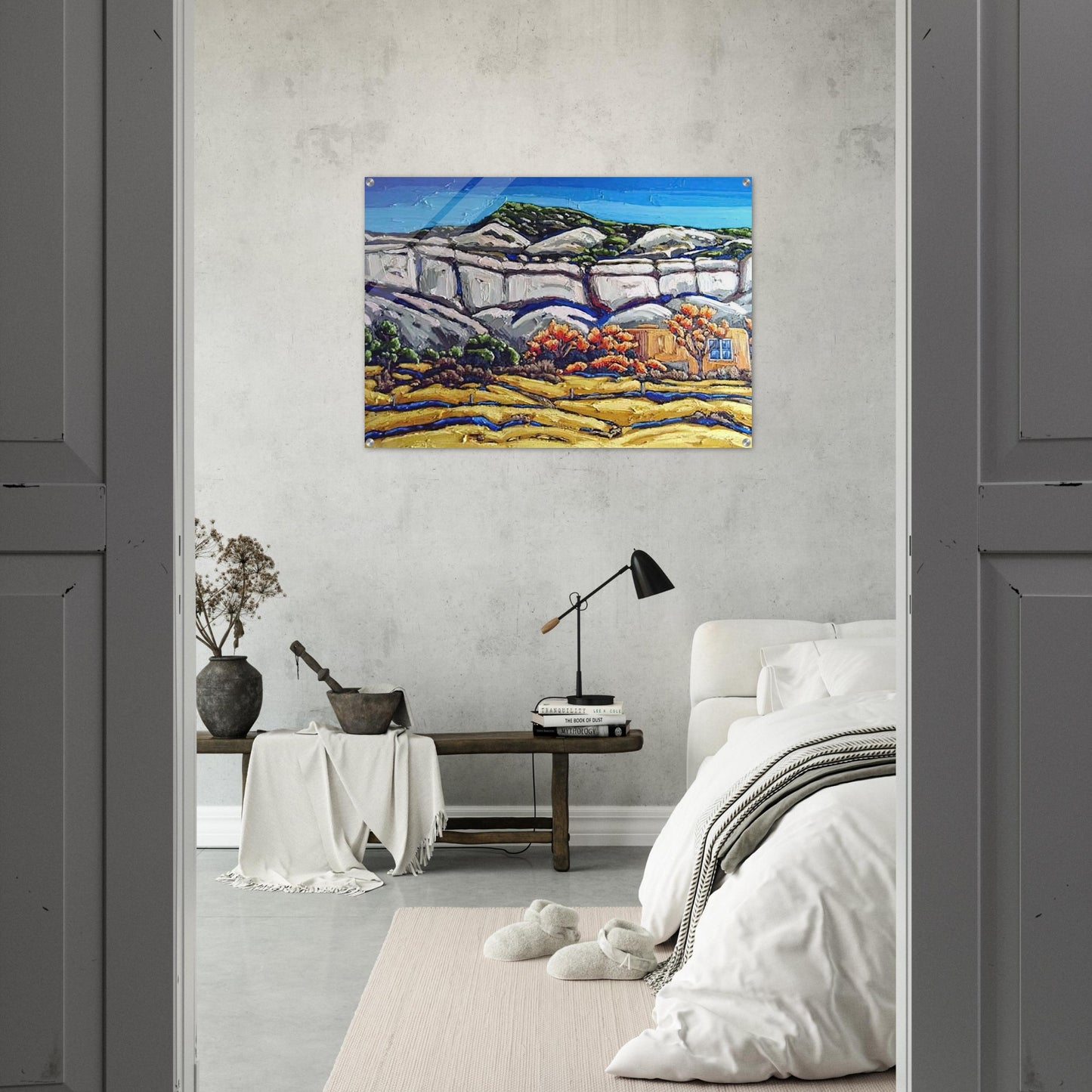 Ghost Ranch Painting - Georgia O'Keeffe Acrylic Print - 70x100 cm / 28x40″ inches