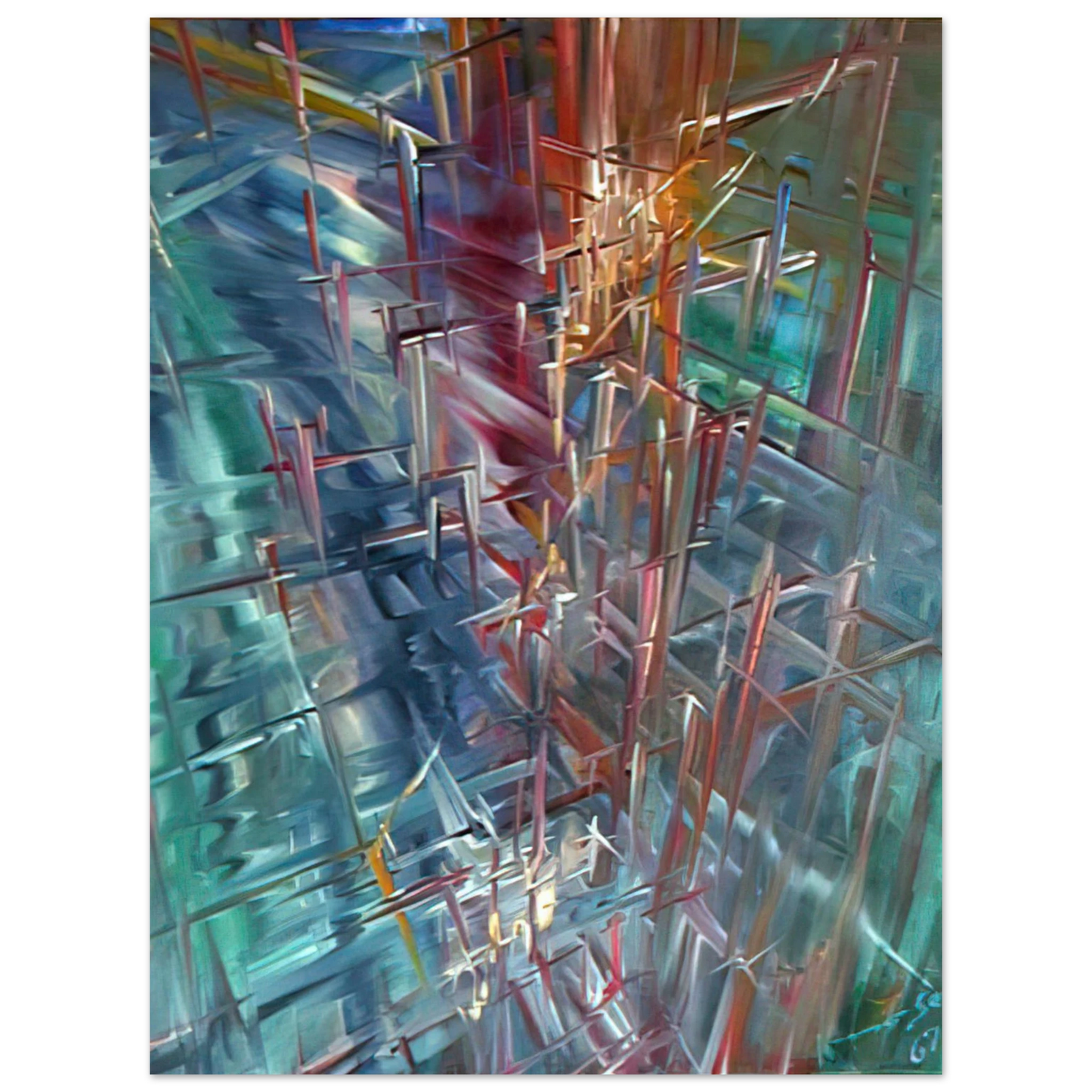Konrad Zuse - Calculating Space  75x100 cm / 30x40inches Fine Art Poster