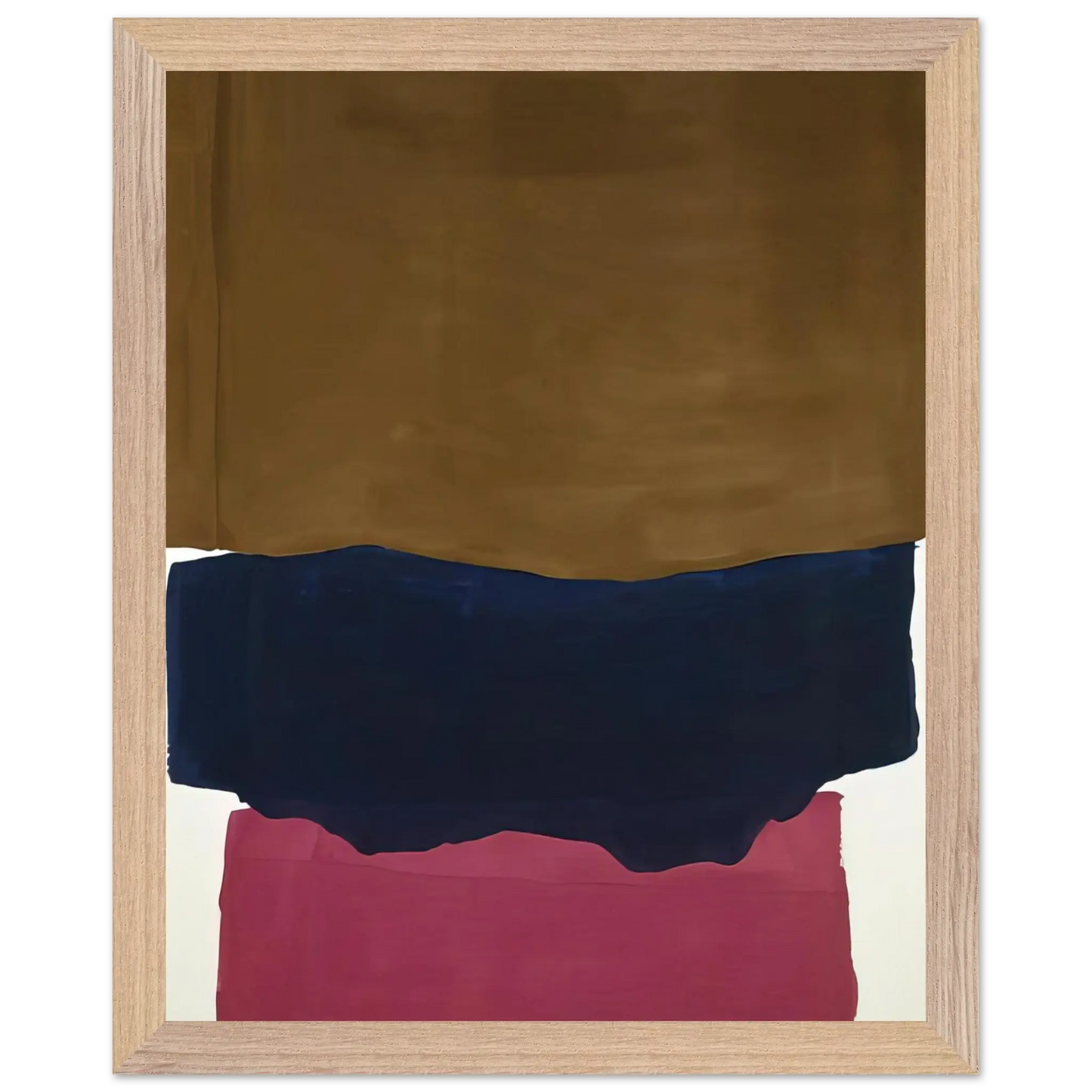 Helen Frankenthaler - Indian Summer - 1967 Wall art - 30x40 cm / 12x16 Inches - Premium Wooden Framed Poster With Fine Art Paper - Wood frame