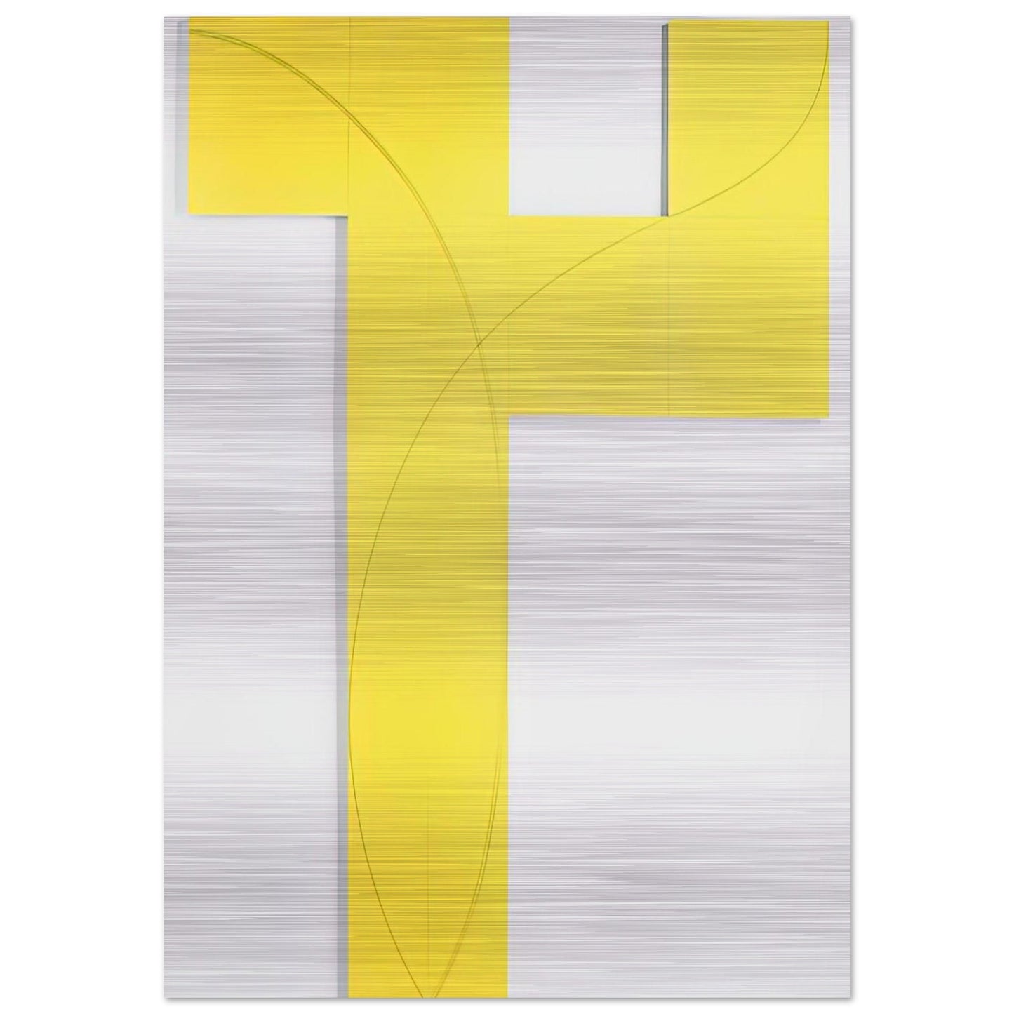COLUMN STRUCTURE IX 2006 - Robert Mangold Brushed Aluminum Print - 70x100 cm / 28x40 inches | Robert Mangold Aluminum Print | Robert Mangold Prints