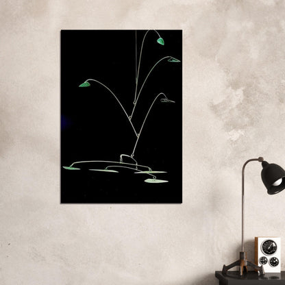 STAINLESS STEALER 1966 - Alexander Calder Brushed Aluminum Print - 70x100 cm / 28x40 inches | Alexander Calder Aluminum Print | Alexander Calder Prints