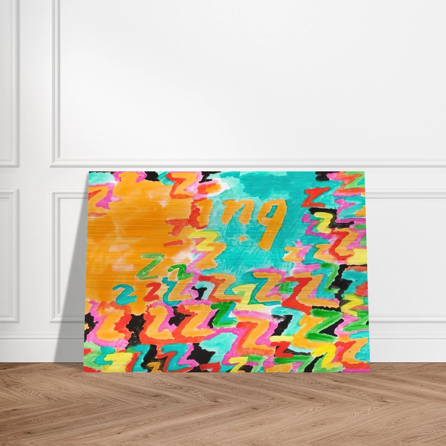 Untitled z-ing - 1984 - Paul Thek Brushed Aluminum Print - 70x100 cm / 28x40 inches | Paul Thek Aluminum Print | Paul Thek Prints