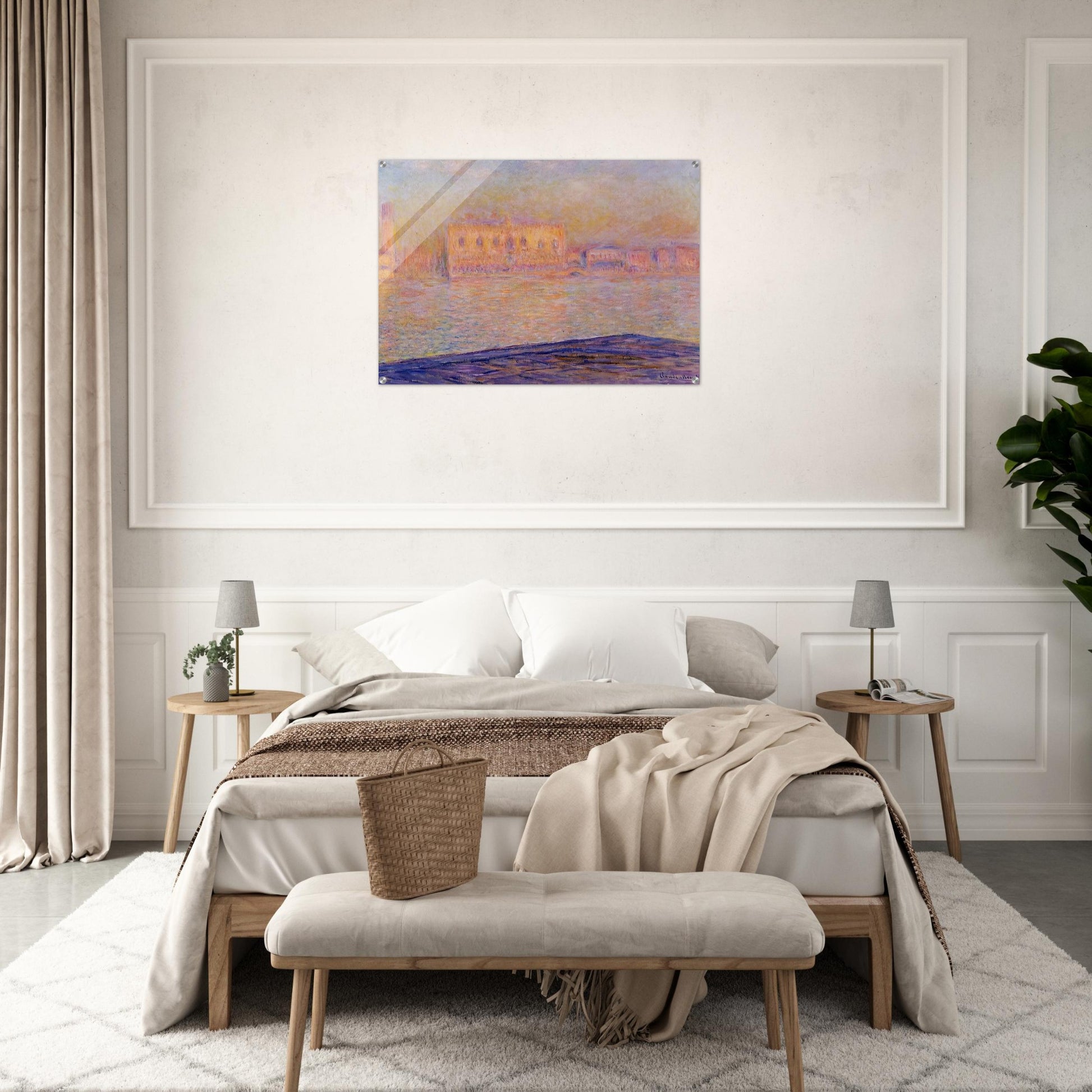 The Doges' Palace Seen from San Giorgio Maggiore - claude monet Acrylic Print - 70x100 cm / 28x40″ inches | claude monet Wall Art | claude monet Prints