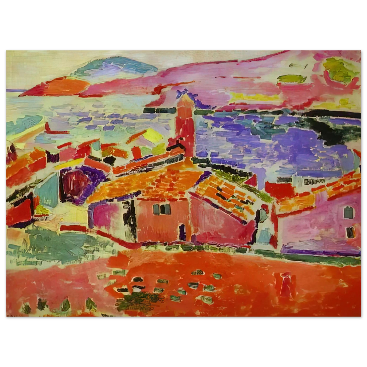 Henri Matisse - VIEW OF COLLIOURE 1  75x100 cm / 30x40inches Fine Art Poster