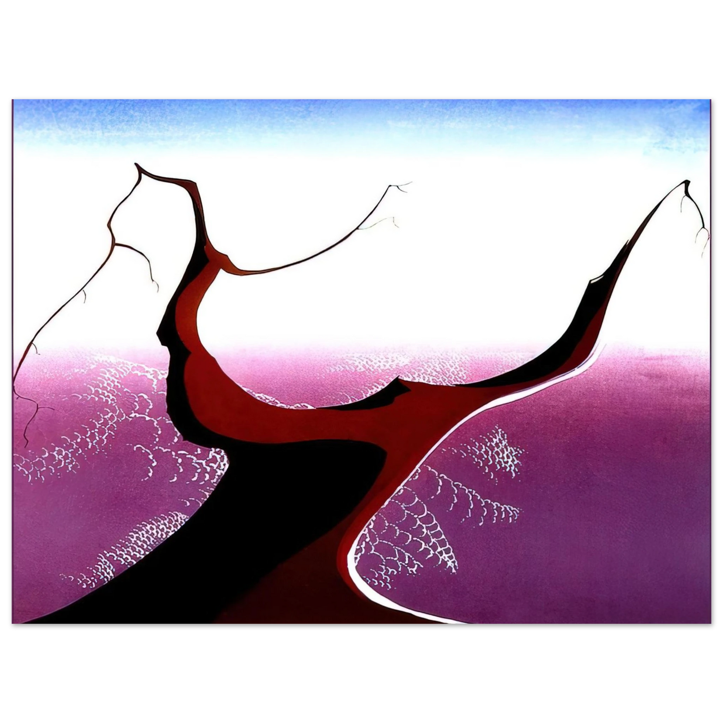 Eyvind Earle - Desert Tree  75x100 cm / 30x40inches Fine Art Poster