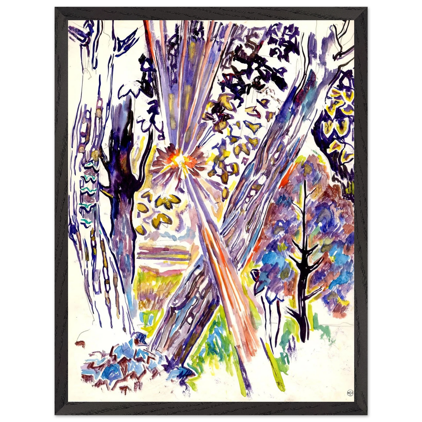 Walter Inglis Anderson - Walter Anderson Wall art - A2 (42 x 59.4  cm) - Premium Wooden Framed Poster With Fine Art Paper-canvas - White frame