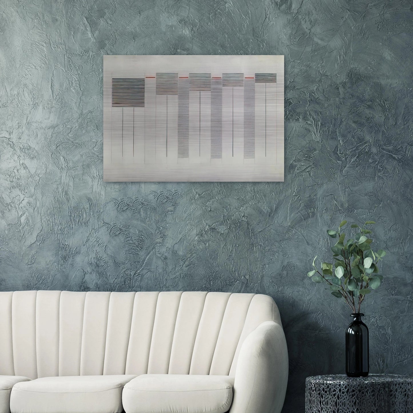 Acrilico n. 12 - 1976 - Bice Lazzari Brushed Aluminum Print - 70x100 cm / 28x40 inches | Bice Lazzari Aluminum Print | Bice Lazzari Prints