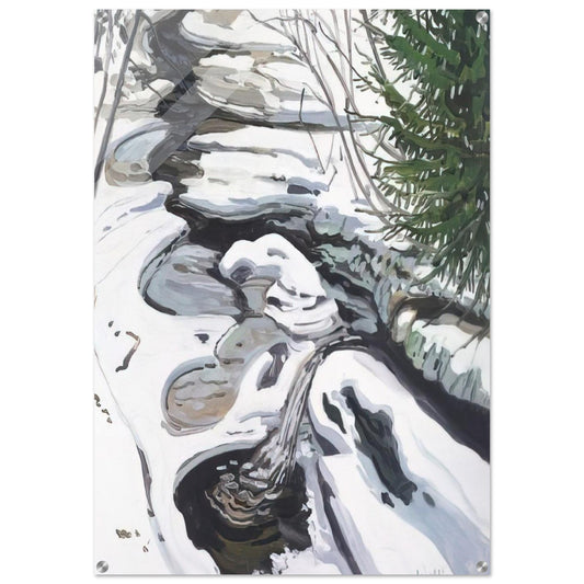Study for Head of Passagassawaukeg - 1992 - Neil Welliver Acrylic Print - 70x100 cm / 28x40″ inches | Neil Welliver Wall Art | Neil Welliver Prints