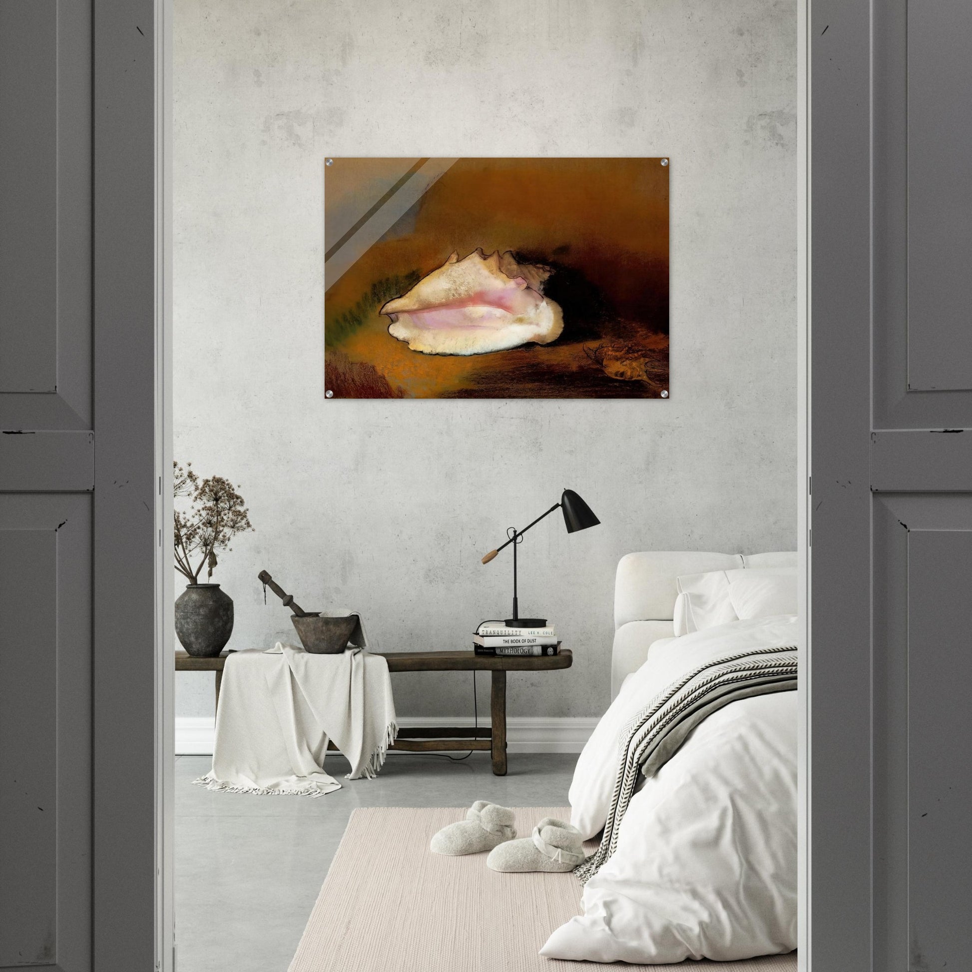 THE SEASHELL 1912 1 - Odilon Redon Acrylic Print - 70x100 cm / 28x40″ inches | Odilon Redon Wall Art | Odilon Redon Prints