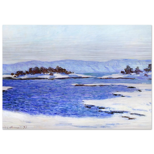 The Banks of the Fjord at Christiania - claude monet Brushed Aluminum Print - 70x100 cm / 28x40 inches | claude monet Aluminum Print | claude monet Prints