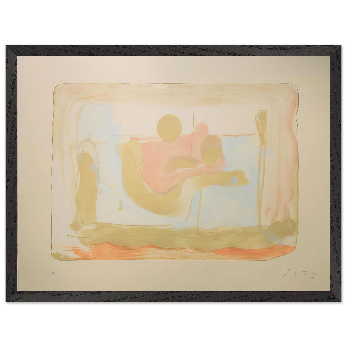 Helen Frankenthaler - Reflections I - 1995 Wall art - 20x25 cm / 8x10 inches - Fine Art Poster-canvas - -
